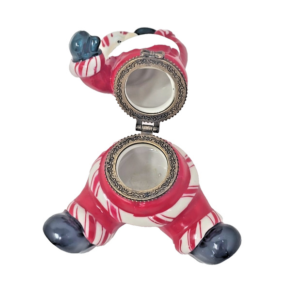 Vintage Ceramic Hinged Trinket Box Holiday Decoration PB194 - Picture 7 of 8